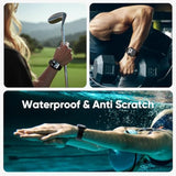 Nanoarmour For Apple Watch Series 10 Screen Protector 46 Mm With Anti Scratch For Apple Watch 10 46Mm: Trucolor Display, Easy To Install, Ultra Clear - 2 Pack