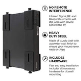 Adjustable Device Wall Mount, Cable Box and Modem Bracket, Adjustable Wall Adapter for Small and Wide or Narrow Devices Like Cable Boxes, Modems, DVD
