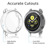 4 Pack Screen Protector For Samsung Galaxy Watch Active 2 40Mm 44Mm, Tpu All-Around Protective Case Cover Rugged Bumper Shell Accessories For Samsung Galaxy Watch Active 2