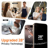 2 Pack Privacy Screen Protector for iPhone 12 Pro Max, Anti-Spy Tempered Glass, 9H Hardness, Scratch Resistant, Easy Installation, Bubble Free, Case