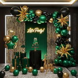 Emerald Green And Gold Balloon Garland Arch Kit Luxury Customized Doub