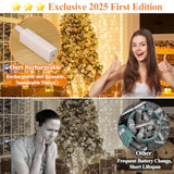 Lipstick Rechargeable Fairy Lights Battery Operated, Twinkle Lights With Timer, Led String Lights For Bedroom, Christmas