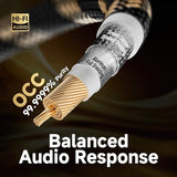 HiFi Digital Coaxial Audio Cable for Audiophile 75-Ohm SPDIF Coax with O-C-C Core, Dual Shielded, 24K Gold-Plated Plug (3ft /1m)