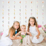 8 Packs Wildflower Paper Hanging Garland Birthday Decorations, Flower Party Baby Bridal Shower Floral Birthday Decor For Girls Women, Spring Summer Wedding Ceiling Decoration