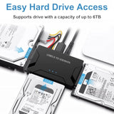 Usb 3.0 To Sata/Ide Adapter, External Hard Drive Reader Ultra Recovery Convert