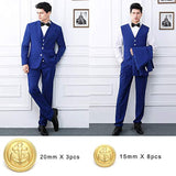 11 Pcs Gold Metal Blazer& Suit Buttons Set -Premium Sewing Buttons For
