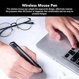Optical Pocket Pen Mouse, 1200 Dpi Optical Pen Mouse With And Air Dual Mode Support 2.4Ghz And Bluetooth Ways To Connect For Pc Laptop Pc Smartphone