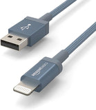 Apple MFi Certified USB A to Lightning Cable 6FT Premium Braided Fast Charging Cord for iPhone 14 13 12 11 iPad Dark Gray