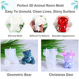 20Pcs 3D Animal Resin Molds Tools Set Includes 8 Resin Casting Molds Large Clear Epoxy Silicone Molds 2 Measurement Cup 10 Wood Sticks For Resin Craft Diy