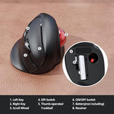 Wireless Trackball Mouse, 2023 New Upgrade Ergonomic Mouse With Trackball, Rol