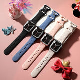 4 Pack Engraved Silicone Bands Compatible With Apple Watch Band 40Mm 38Mm 41Mm 42Mm 44Mm 45Mm 46Mm 49Mm Women Breathable Soft Cute Sport Replacement Strap For Iwatch Se Series 10 9 8 7 6 5 4 3 2 1