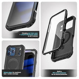 For Iphone 17 Pro Max Case With Built-In Screen Protector, Compatible With Magsafe - Military Grade Protection With 360 Rugged Full-Body Coverage (Black)