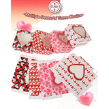 Valentine Bakery Box With Original Unique Design 60Packs 6X6X3 Cookie Boxes Pastry Box For Valentine'S Day