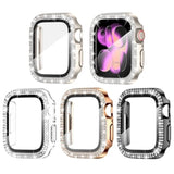4-Pack Bling Case with Glass for Apple Watch 46mm Series 11/10 - Compatible with Series 11 and 10
