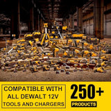 12V 4.0Ah Replacement Battery For Dewalt 12V Battery Dcb121 Dcb123 Dcb122 Dcb124 Dcb125 Dcb127 Compatible With All Dewalt 12 Volt Max Lithium Battery(2 Pcak)