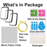 3D Screen Protector Compatible With Jacoosa K62 1.85 Inches Fitness Tracker Smart Watch, Pmma Material, Anti-Shatter, Full Coverage, With Non-Slip Pad Sticker, 3-Pack