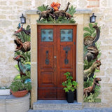 3 Pcs Dinosaur Door Decorations Dino Porch Banner Dinosaur Birthday Party Backdrop Jungle Safari Hanging Decorations Photo Booth Props Supplies For Window Wall Baby Shower, 72.8 X 35.4 In