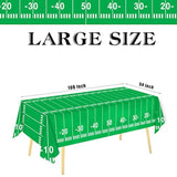 3 Packs Party Football Tablecloth?54"X 108"?, Football Theme Party Plastic Touchdown Table Cover For Birthday Party Decorations Tailgate Football Party