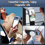 For Samsung Galaxy S10 Plus Case With Magnetic,S10 Plus Phone Case Military-Grade Drop Protection Galaxy S10+ Phone Case Matte Slim For Samsung S10 Plus Case Cover 6.4’’-Black