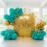 Teal Balloon Garland Kit - 122Pcs Teal Balloon Arch Kit With Gold Butt