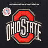 JanSport NCAA Officially Licensed Backpack, Ohio State Buckeyes, Superbreak Plus with Padded 15'' Laptop Sleeve, Spacious Computer Bag for Men & Women, Durable Daypack with Bottle Pocket, Black