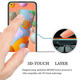 (4 Pack) Compatible For Samsung Galaxy A11 Screen Protector Tempered Glass, Full Screen Coverage, Anti Scratch, Bubble Free