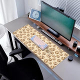 Cookie Gaming Mouse Pad, Desk Mat, Non-Slip Rubber Base Cool Aesthetic Mousepads For Computer Laptop Keyboard Office School Home Desktop Decor 31.5" X 11.8"