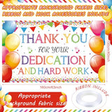 Thank You We Appreciate Backdrop, Employee Appreciation Party, Colorful