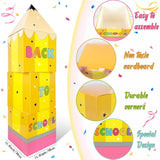 Welcome Back To School Decorations 4Pcs Big Pencil Boxes For First Day Of School Classroom Decorations New Term Begins Party Supplies