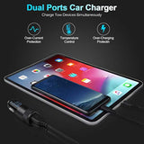 Fast Car Charger, 2Pack 3.4A Fast Charging Car Adapter Dual Port Cigarette Lighter Usb Charger For Iphone 16E 16 15 14 13 12 11 Pro Max Se Xr Xs X 8 7 Plus,Samsung Galaxy S25 S24 S23 S22 S21 S20 A56