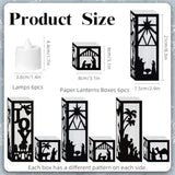 6Pcs Nativity Christmas Luminary Boxes With 6 Lameless Led Candles, Jesus Christmas Luminary Candle Boxes For Religious Christmas Jesus Birthday Xmas Party Decor Paper Lanterns Boxes With Lights