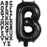 Black Letter B Balloons, 40 Inch Large Foil Letter Balloons, Custom Phrase Balloon For Birthday Party Wedding Anniversary Decoration (Black B)