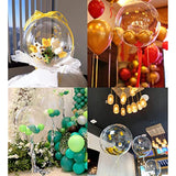20 Inch Bobo Balloons Bubble Balloons, 10 Pcs Clear Bobo Balloon, Large Transparent Bubble Balloon For Christmas Wedding Birthday Party Decoration