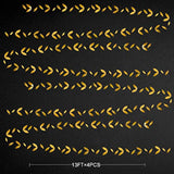 Gold Leaf Garland: Shimmering Party Decor, 52 ft Total