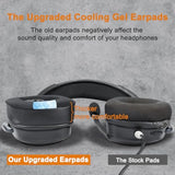 Cooling-Gel Replacement Earpads For Corsair Void/Void V2/Void Pro/Void Elite/Surround Wired & Wireless Rgb Usb Gaming Headsets, Ear Pads Cushions With Ice Silk Fabric - Black