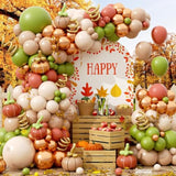 Fall Balloon Arch Kit: Burnt Orange, Green & Gold Thanksgiving Decor