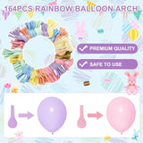 164PCS Pastel Balloon Garland Kit Rainbow Unicorn Arch for Baby Shower & Party