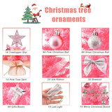 20" Mini Pink Christmas Tree, Artificial Small Christmas Tree With Lights, Tabletop Christmas Tree With Star Treetop,Bow Boxes And Ball Ornaments For Diy Christmas Decoration (Pink)