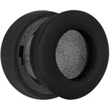 Geekria Comfort Mesh Fabric Replacement Ear Pads Compatible with Corsair Virtuoso PRO Headphones, Repair Parts (Black)