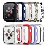 10 Pack Case For Watch Series 3/2/1 38Mm With Tempered Glass Screen Protector, High Definition Scratch Resistant Hard Pc Bumper Cover For Watch Accessories (10 Colors, 38Mm)
