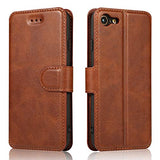 Case for iPhone SE 2022 5G/SE 2020/8/7(4.7 inches), Premium PU Leather Simple Wallet Case with Card Slots Kickstand Magnetic Closure Shockproof Flip