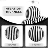 10pcs Black White Striped Balloons 18 Inch Halloween Party Decorations