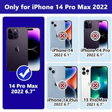 Designed For Iphone 14 Pro Max Case For Boys, Thick Silicone 3-In-1 Heavy Duty
