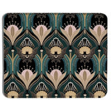 Art Deco Floral Mouse Pad 9.5X7.9 Inch, Dark Academia Gothic Office Supplies, 1920S Maximalist Gothic Bats And Flowers Mouse Pads For Wireless Mouse Computers Laptop Desk Accessories