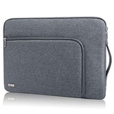 Waterproof Laptop Sleeve Case 15.6 16 Inch | Shockproof Cover Bag With Handle For Macbook Pro 16, Surface, Dell Xps, Hp (Grey)