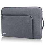 Waterproof Laptop Sleeve Case 15.6 16 Inch | Shockproof Cover Bag With Handle For Macbook Pro 16, Surface, Dell Xps, Hp (Grey)