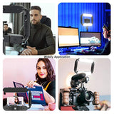 Led Ring Light 5600K Selfie Light, Smartphone Video Rig & Phone Video Stabilizer For Camera, Smartphone, Makeup, Youtube Setup, Self-Portrait Shooting With Bluetooth