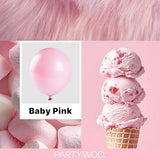 Baby Pink Balloons 152pcs Pastel Pale Light Pink Different Sizes