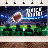 Football Party Decoration Large Fabric Scene Touchdown Photo Booth Backdrop Banner