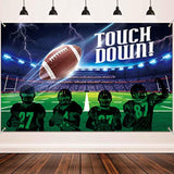 Football Party Decoration Large Fabric Scene Touchdown Photo Booth Backdrop Banner